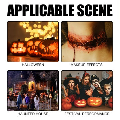 SFX Makeup Kit, Makeup Props Scar Makeup Scary Atmosphere Party Makeup Set